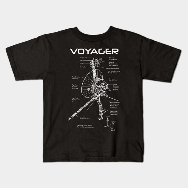 Voyager Program Kids T-Shirt by kiwodesign